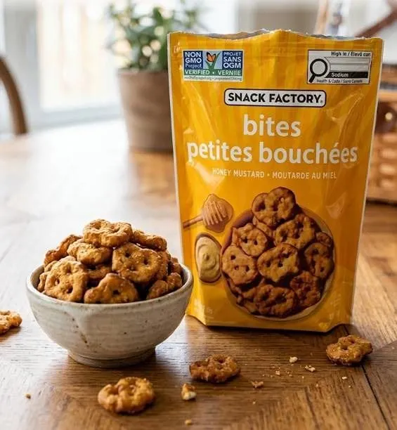 Snack Factory Bites Honey Mustard 240g Bag