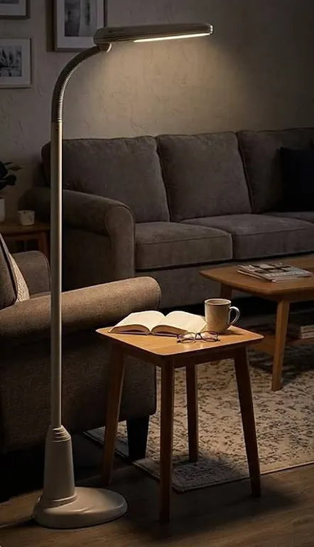 OttLite 24W Classic Floor Lamp CFL Dove Gray