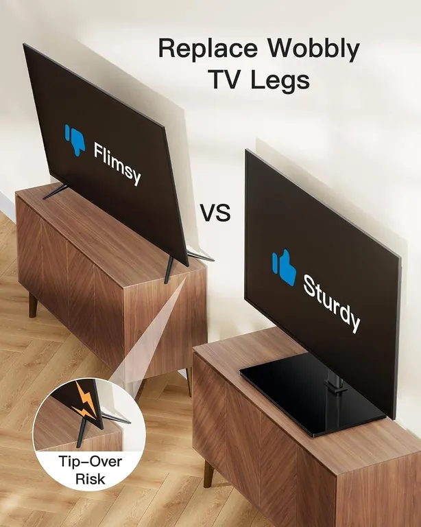 PERLESMITH Universal TV Stand Tabletop Base