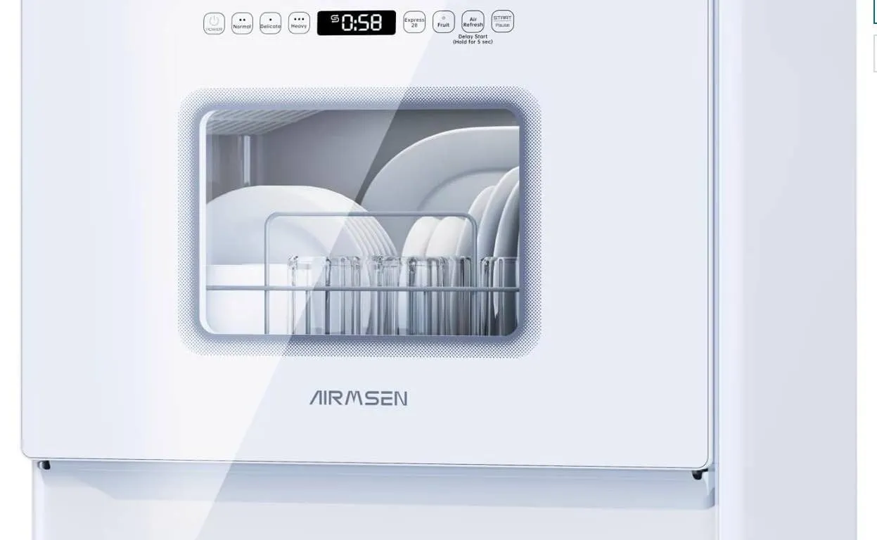 AIRMESEN ZMW-DUHA01 Countertop Dishwasher