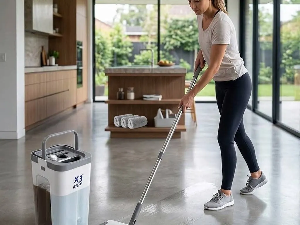X3 Mop Set With Bucket And Rollers