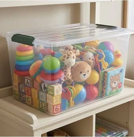 Curver Latch Mates 58.2L Storage Bins, Set of 4