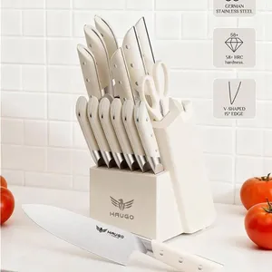 HAUGO Obsidian Series 14-Piece Knife Set