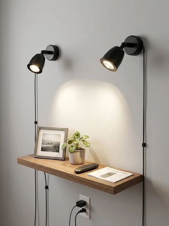 Junview 2-Pack LED Spot Lights With Remote