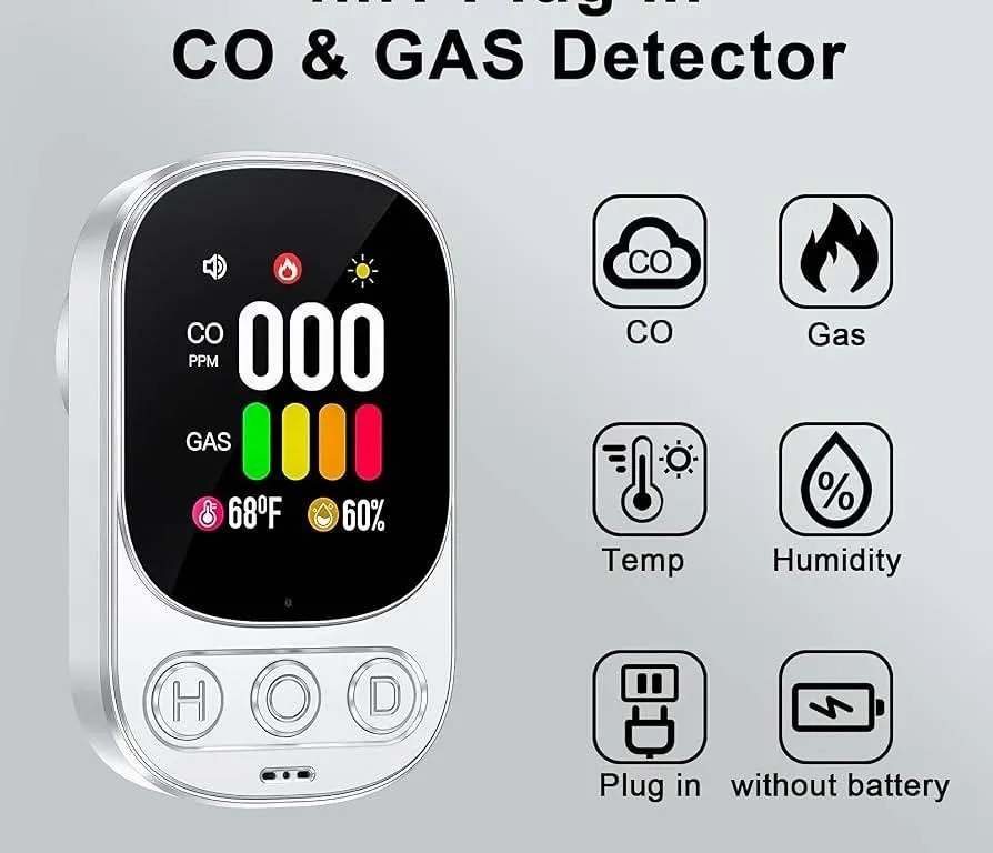 HD08-G Carbon Monoxide Gas Alarm 2 Pack