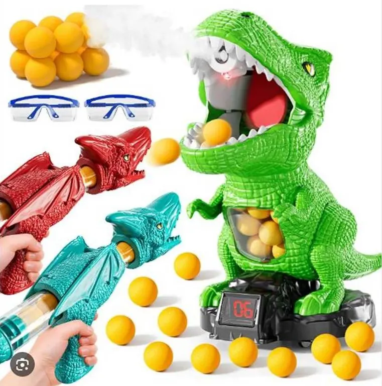 JUKUDAHU Dinosaur Toy with Launcher and Goggles