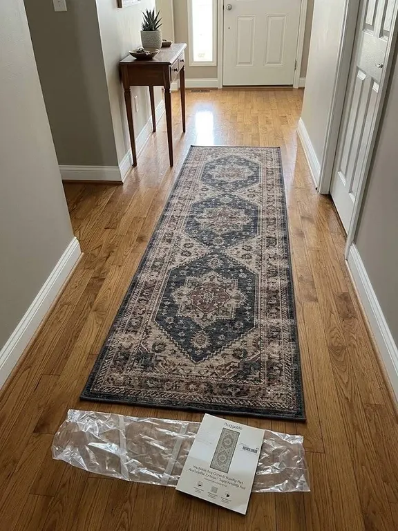 Ruggable Washable Rug 75x215cm with Nonslip Pad