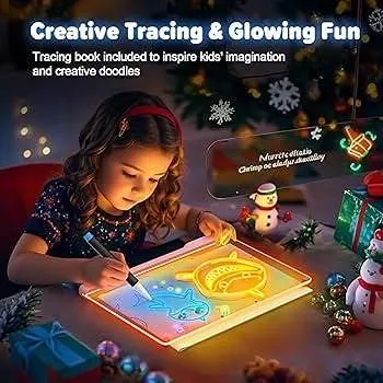 VinTS LED Drawing Board 15.75x11.81 Inch Set