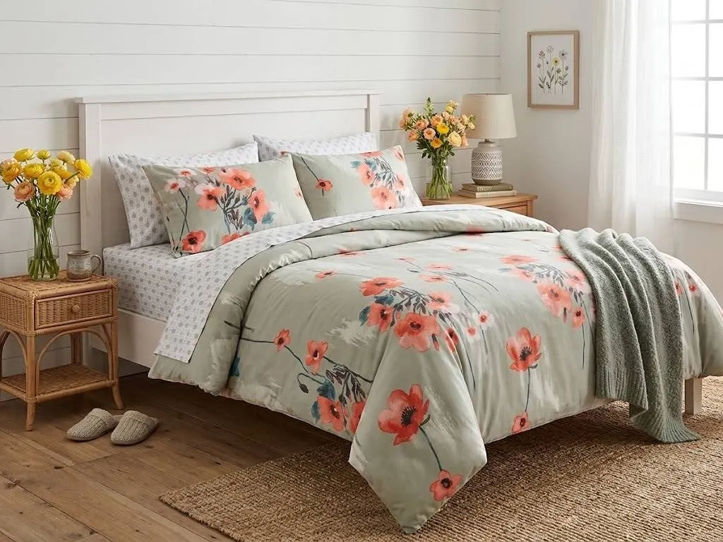 Comfy Bamboo World Queen Sheet Set, 4 Pieces