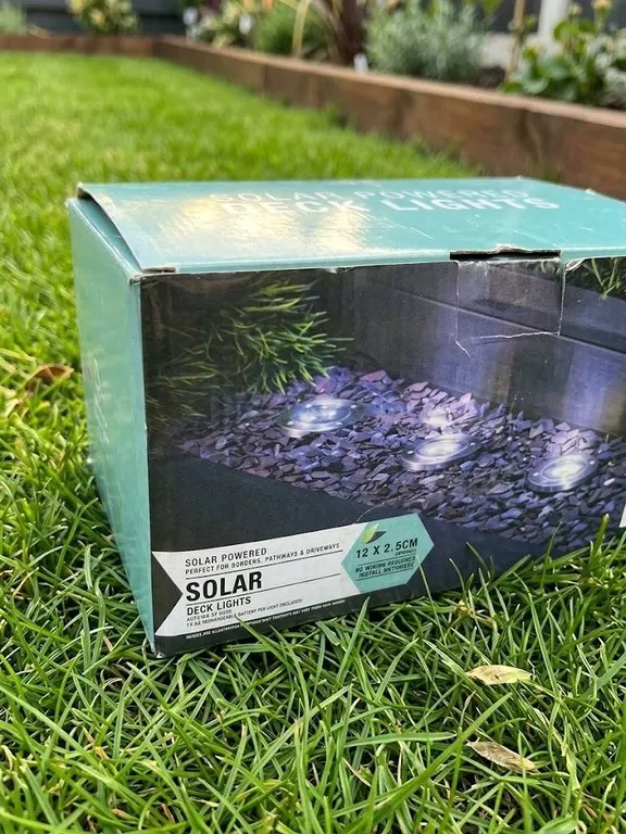 White LED Solar Path Lights Set Of 12