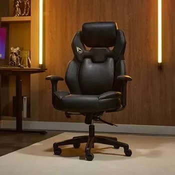 DPS Black Gaming Chair Reclining Adjustable Headrest