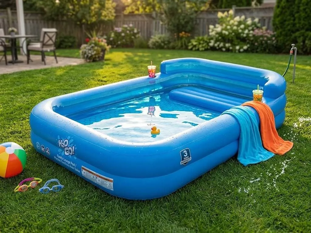 H2O GO! Family Lounge Pool 10 ft x 6 ft