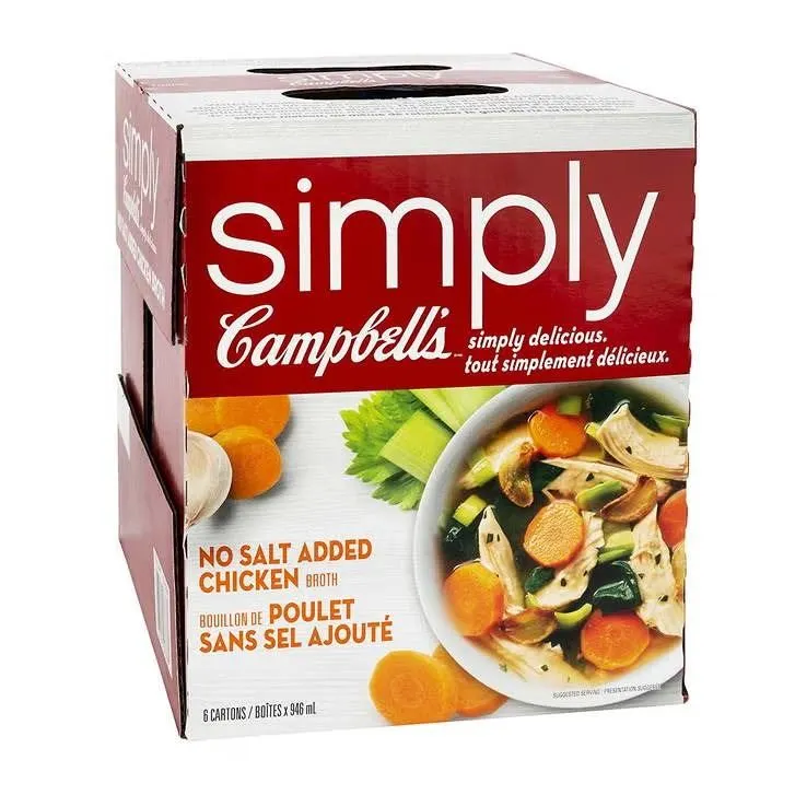 Campbell's Simply Chicken Broth 6x946ml