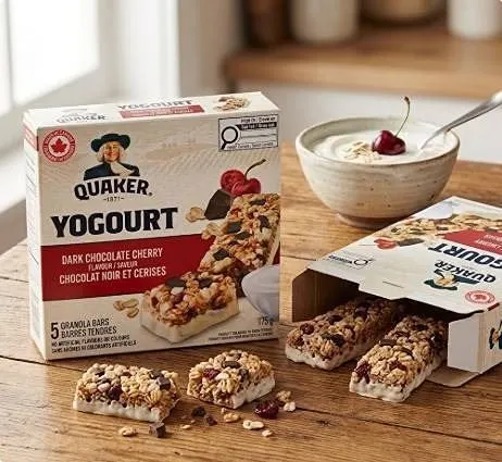 Quaker Yogourt Dark Chocolate Cherry Bars 175g