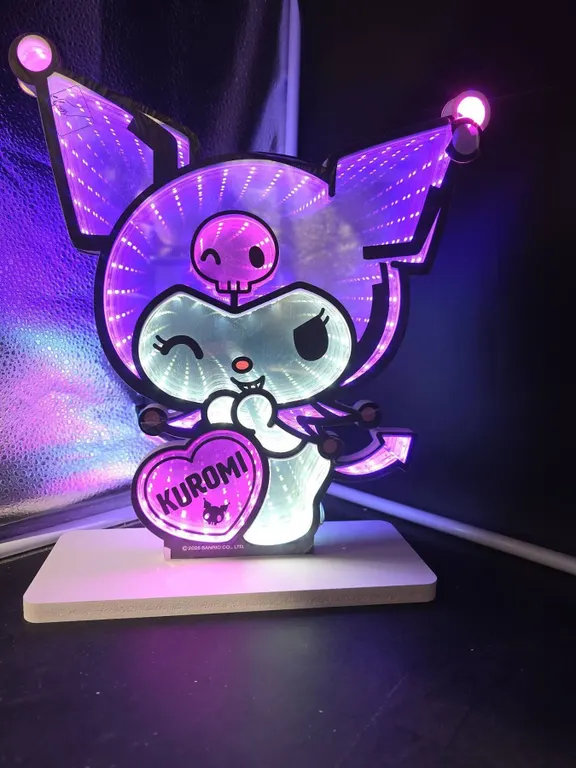 Kuromi LED Light Mirror Infinity Effect