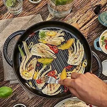 Staub 30cm Cast Iron Grill Pan New in Box