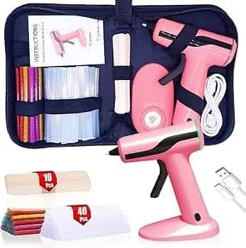 MONVICT S-830PRO Cordless Glue Gun Kit Pink