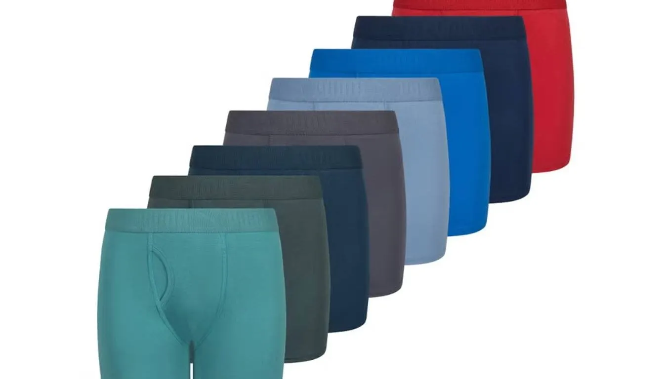 PUMA Boys' 8-Pack Boxer Briefs Size L Cotton
