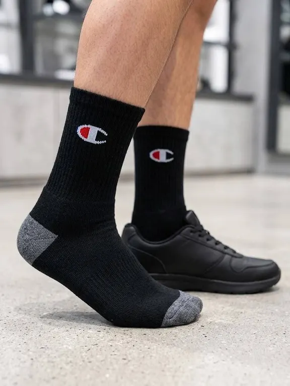 Champion Men's 8 Pair Full Cushion Crew Socks