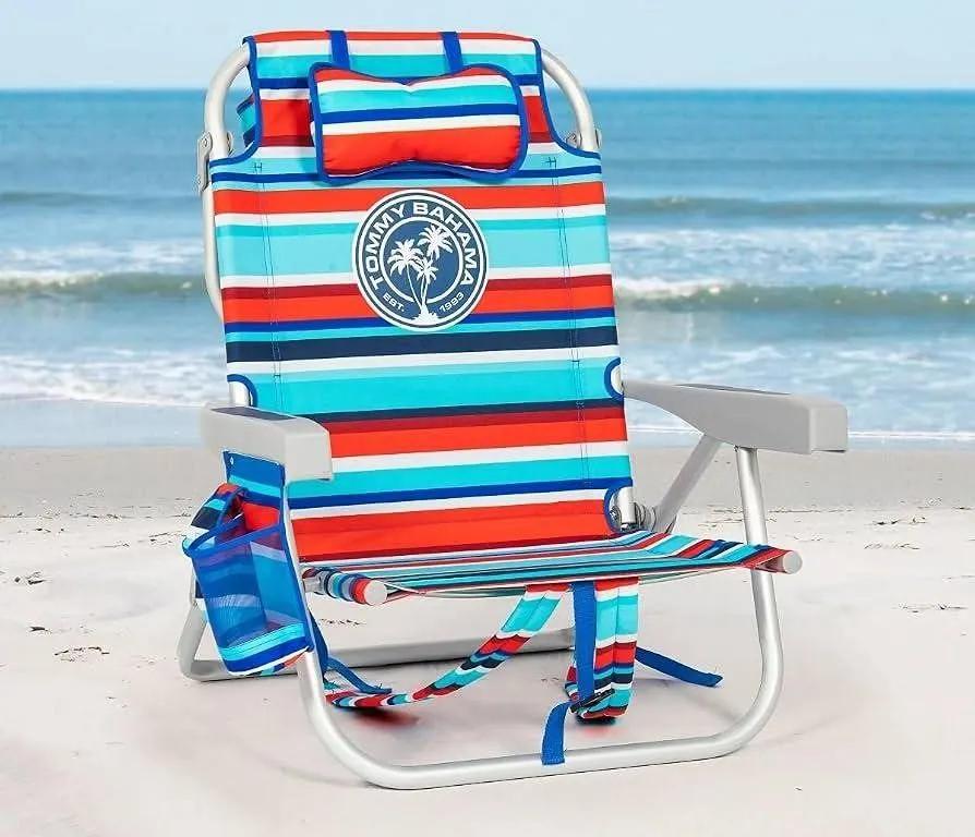 Tommy Bahama Backpack Beach Chair, Striped