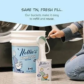 Nellie's Laundry Soda 16.5kg 1100 Loads Bucket