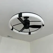 Artika 28" Black Ceiling Fan With LED Light
