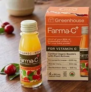 Greenhouse Farma-C+ Organic Vitamin C Shots 4x60ml