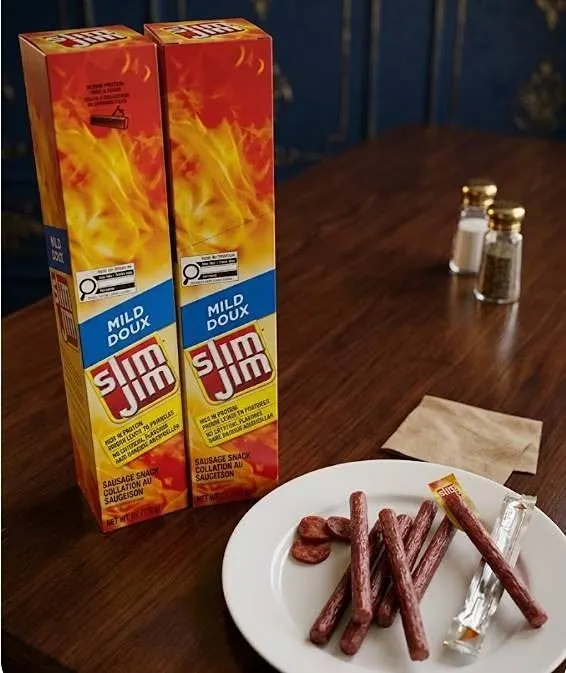 Slim Jim Original Spicy Sausage 24 Pack 659g 2x