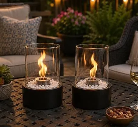 Tabletop Fireplaces JHY Design 2 Pcs
