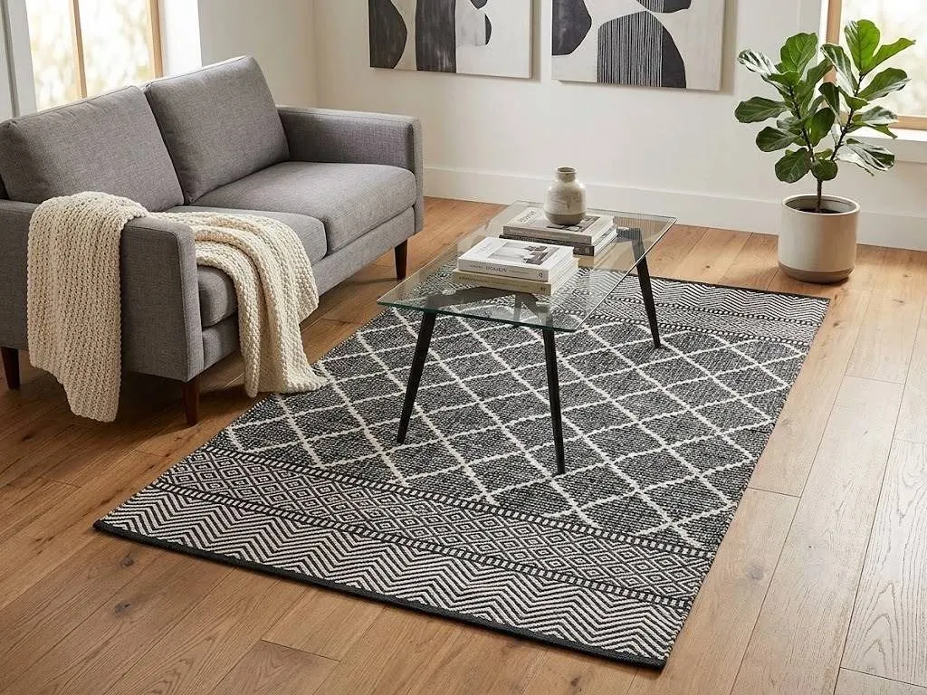 ECarpetGallery Verona Rug Charcoal 3'x5'