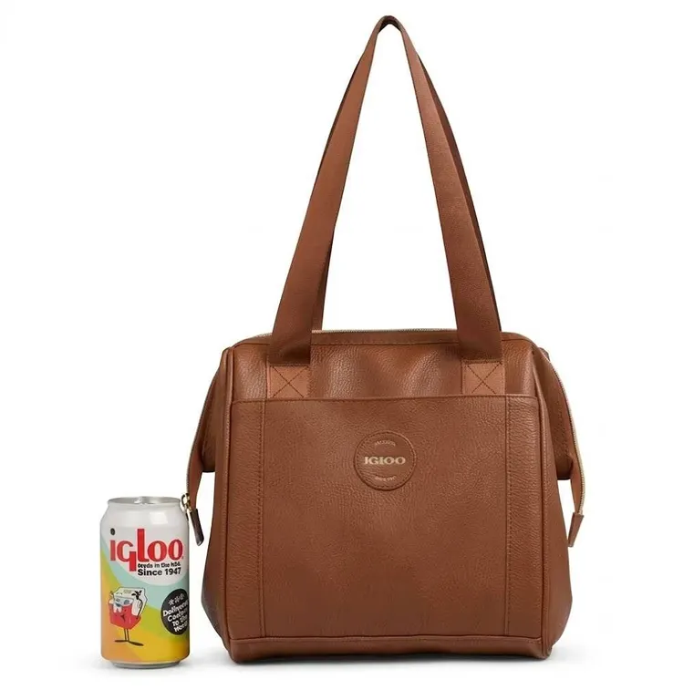 Igloo Luxe Cooler Bag Holds 9 Cans Tan
