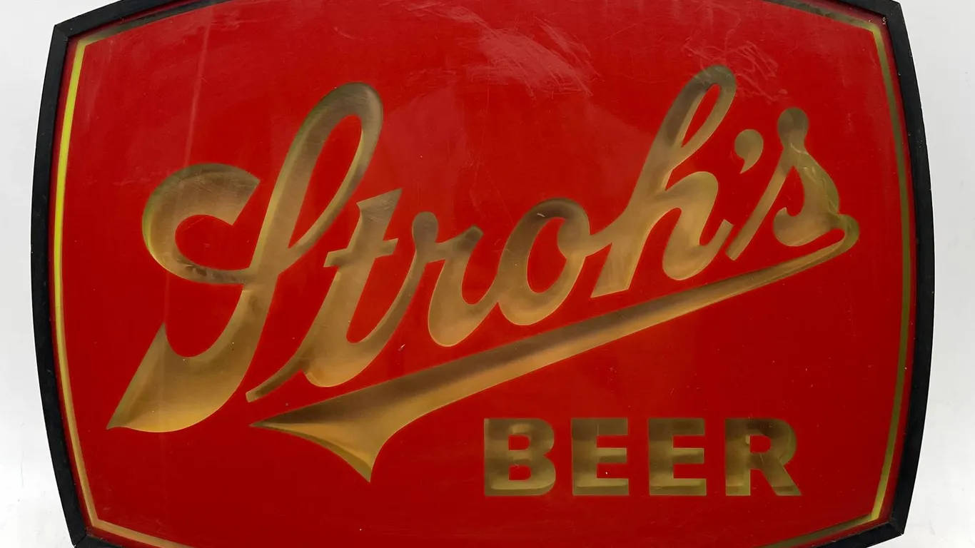 Stroh's Beer Lighted Bar Sign, 1970s