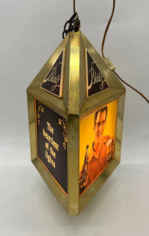 Vintage Blatz Beer Light Hanging Sign