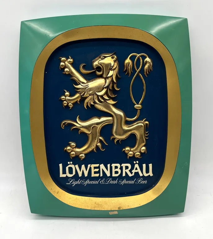 Löwenbräu Embossed Beer Sign