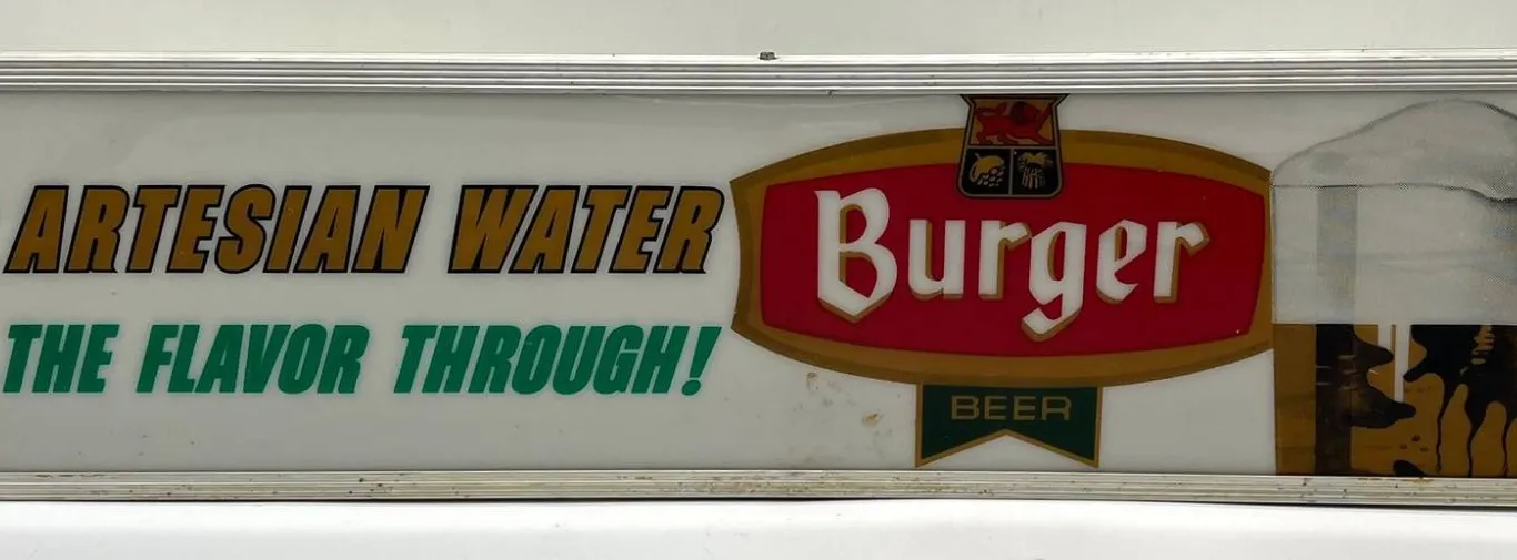 Vintage Burger Beer Lighted Sign Display