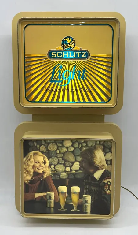 Schlitz Light Vintage Beer Light Sign