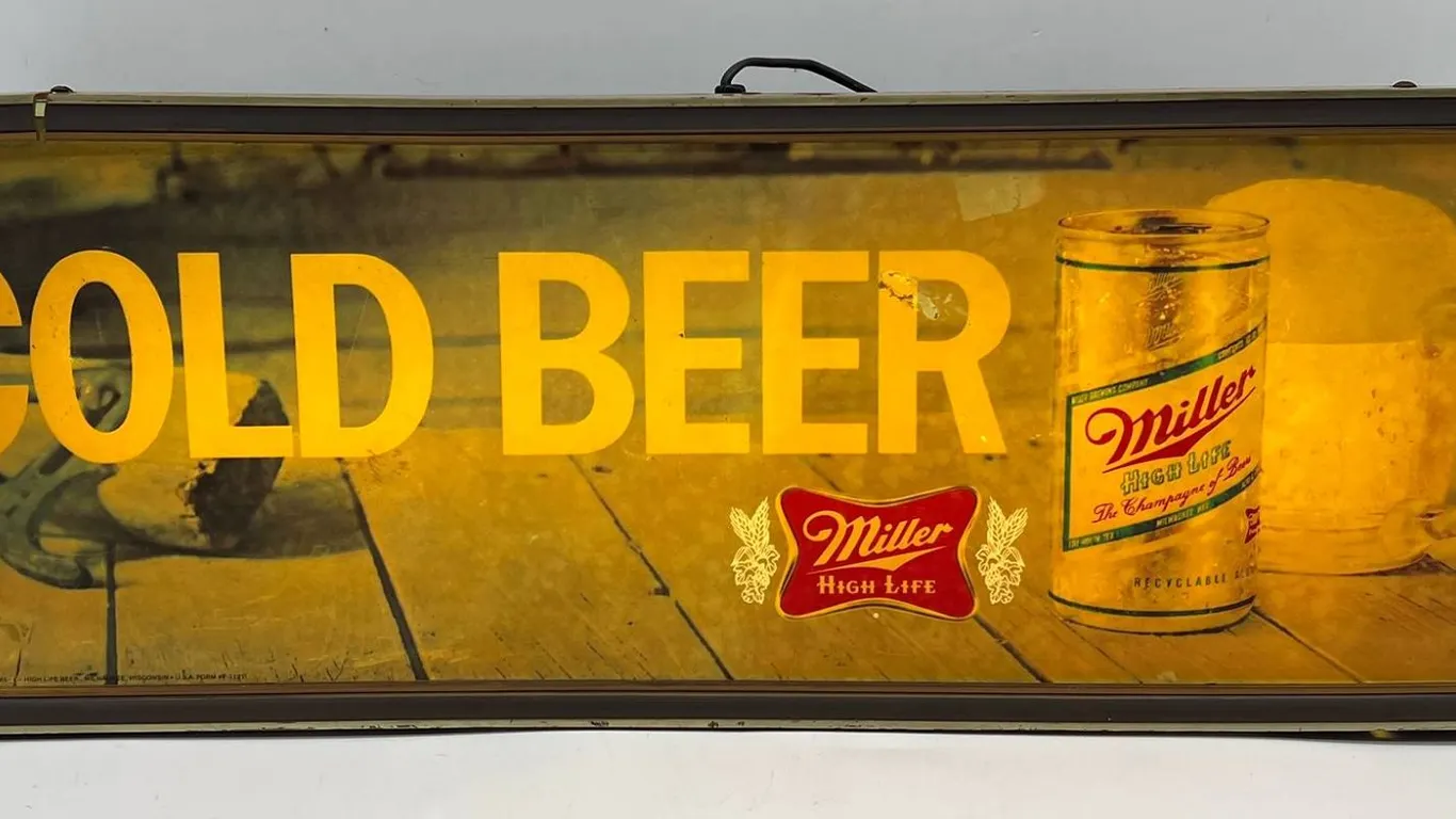 Miller High Life Cold Beer Lighted Sign