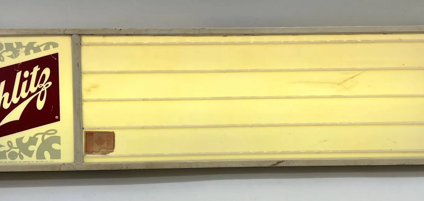 Large Schlitz Beer Lighted Sign