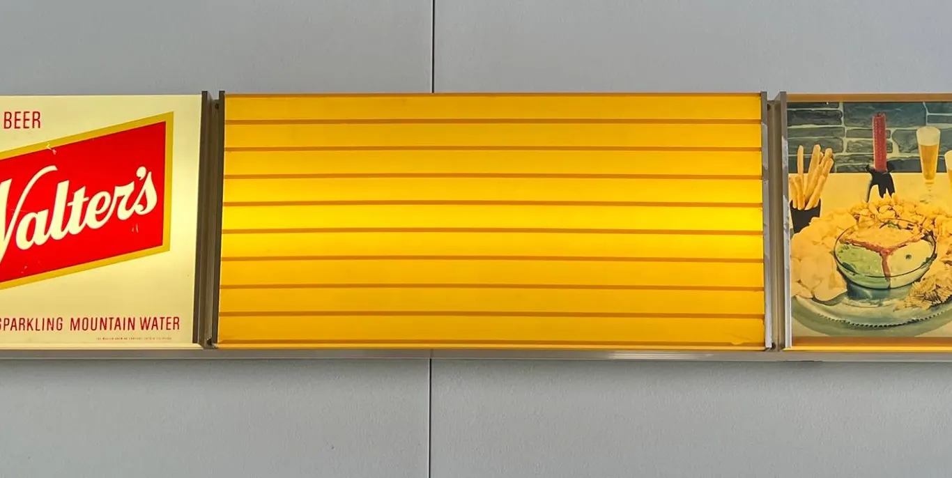 Walter's Beer Light Bar Sign, 37x8 Inch