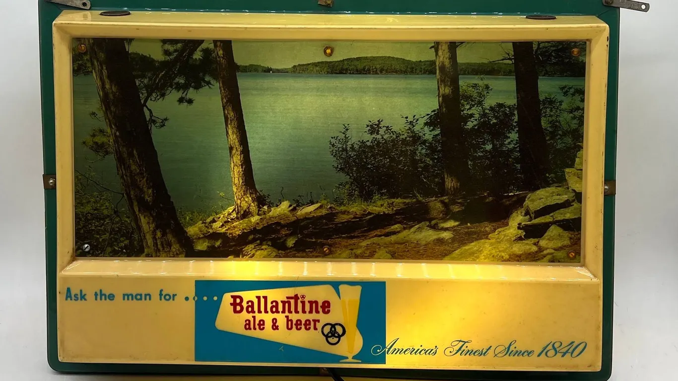 Ballantine Double Sided Beer Light Sign