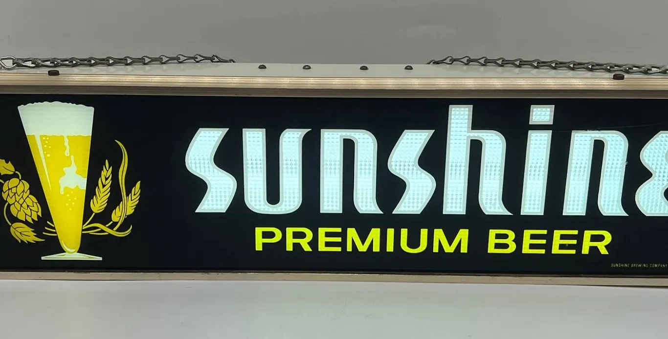 Sunshine Premium Beer Lighted Sign