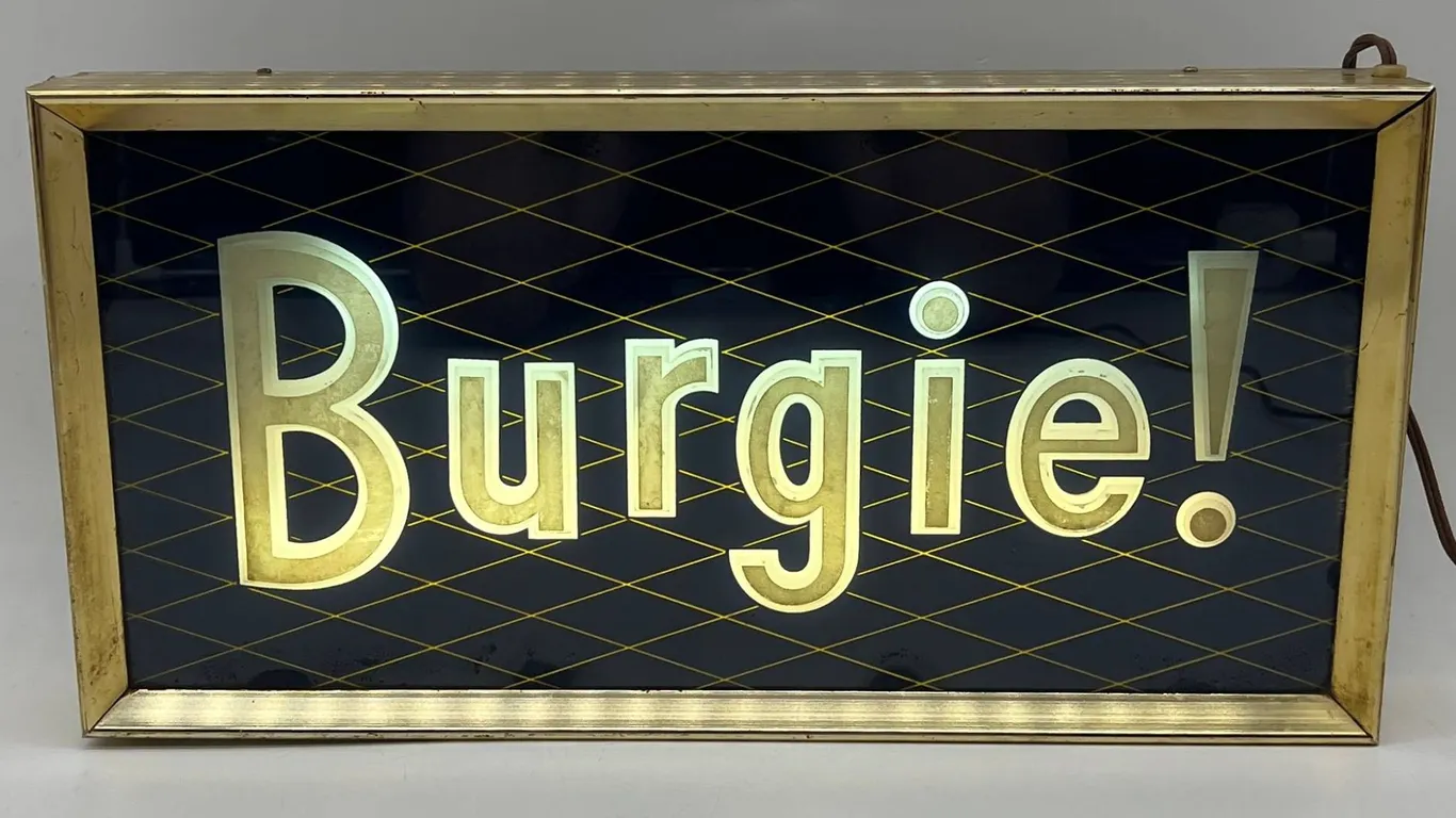 Vintage Burgie Beer Light Sign
