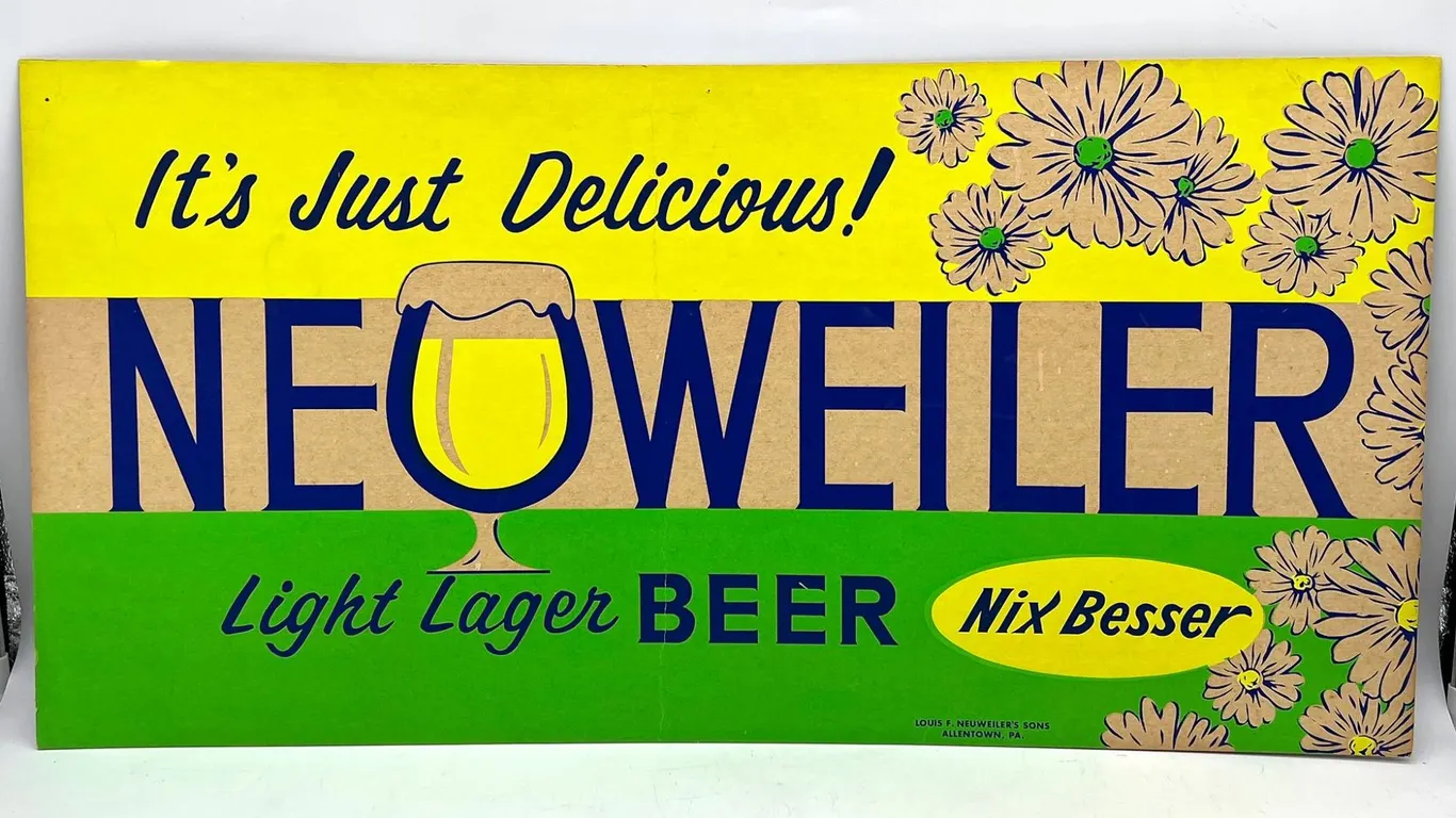 Neuweiler Light Lager Beer Sign, Nix Besser