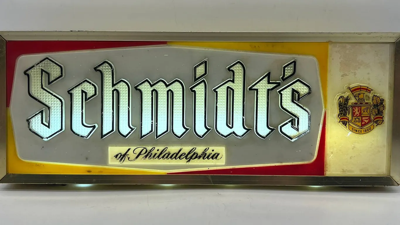 Schmidt's of Philadelphia Beer Light Sign