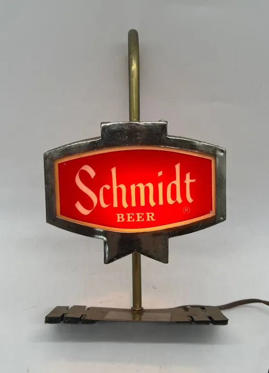 Schmidt Beer Vintage Lighted Sign Lamp