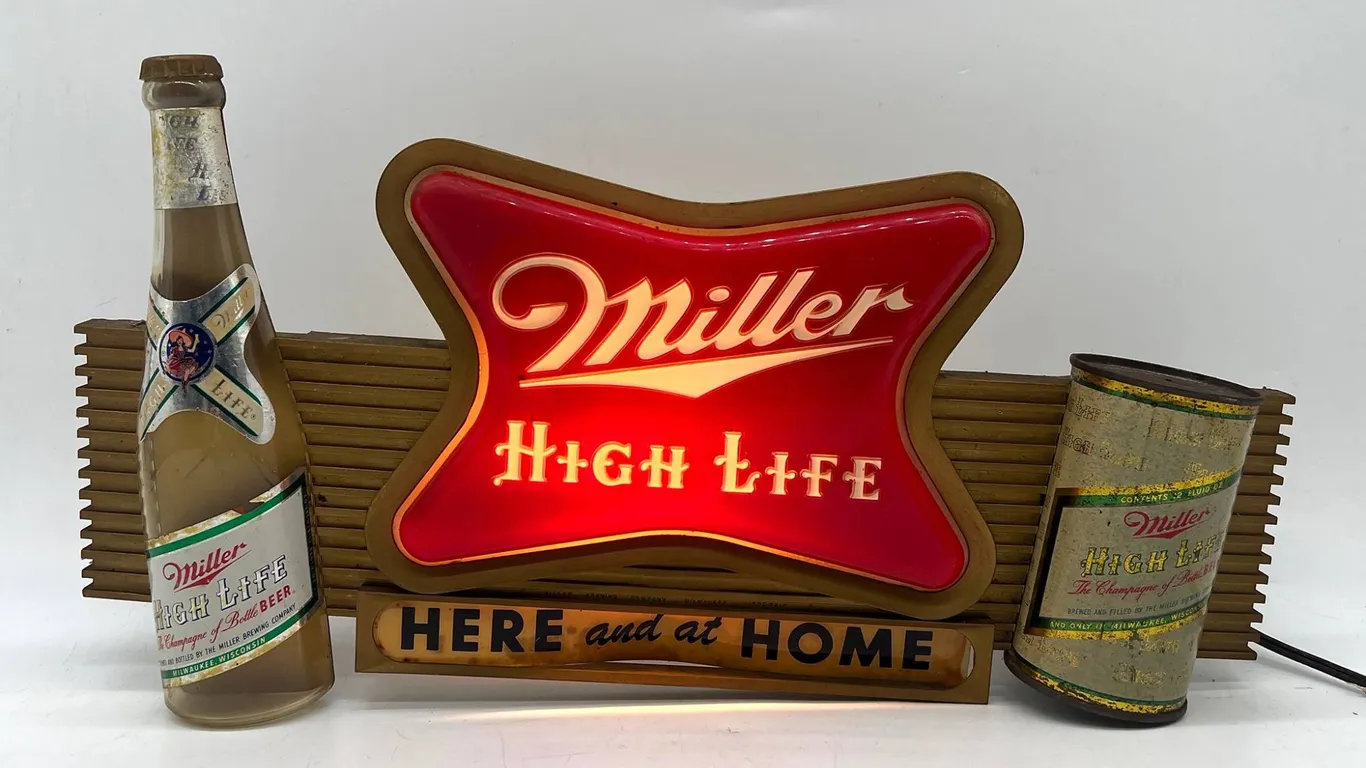 Vintage Miller High Life Beer Light Sign