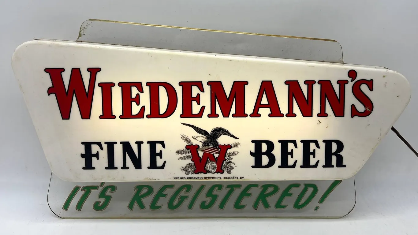 Wiedemann's Beer Lighted Advertising Sign