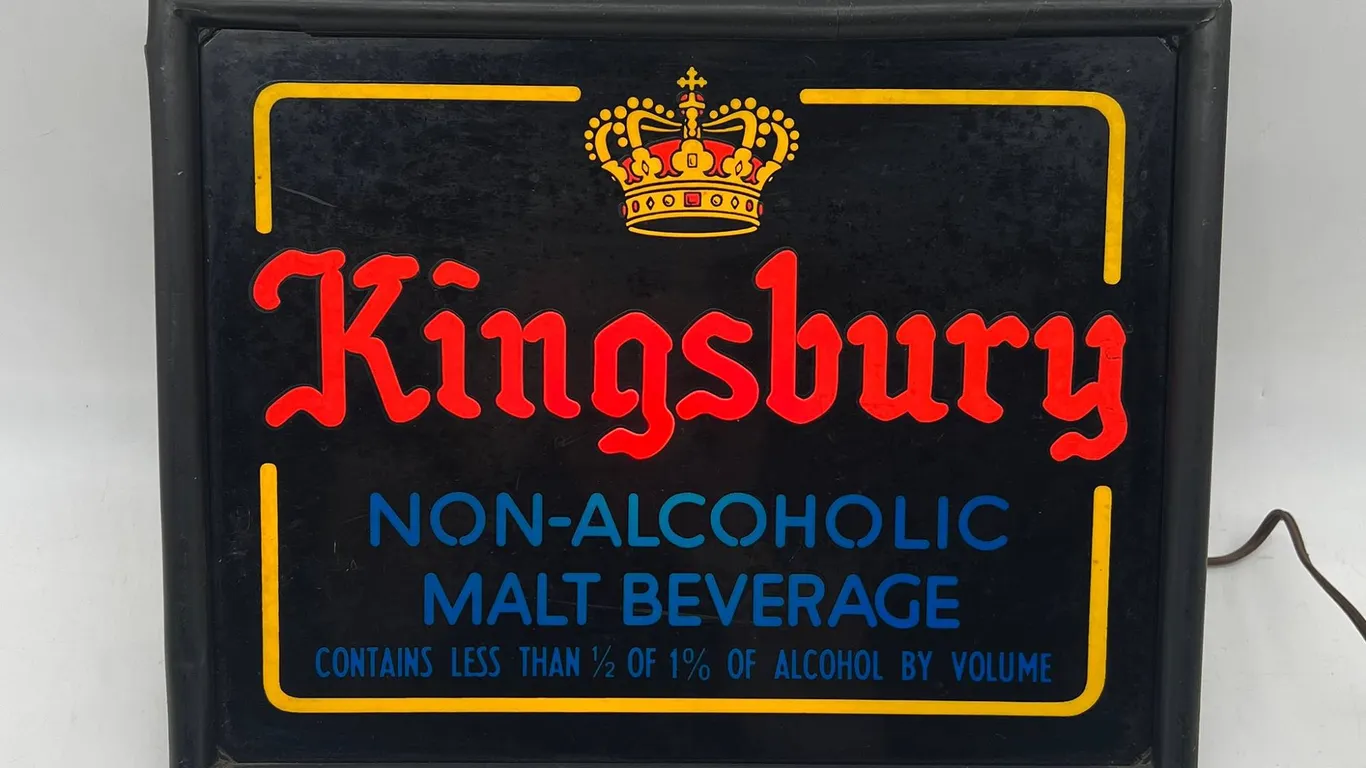 Kingsbury Non-Alcoholic Beer Light Sign