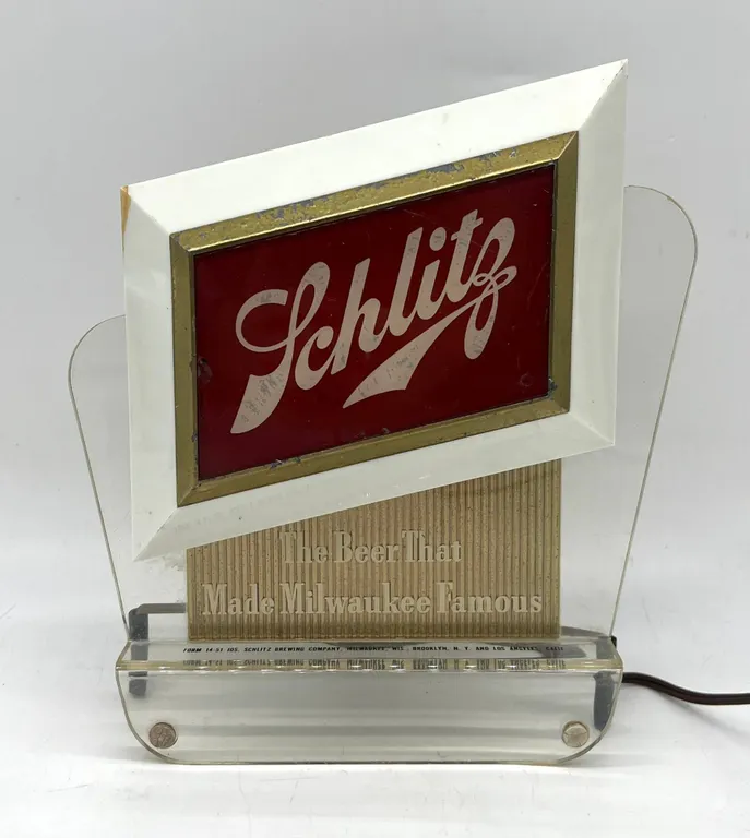Schlitz Vintage Beer Light Sign Display