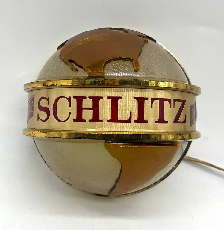 Schlitz Globe Beer Light Bar Sign